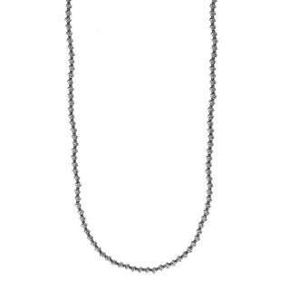 14k White Gold Diamond Cut Bead Chain