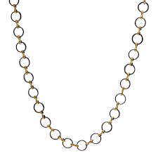 14k Gold and Sterling Silver Mixed Link Chain, SOLD OUT