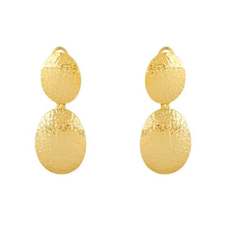 14k  Hammered Gold Earrings, SOLD