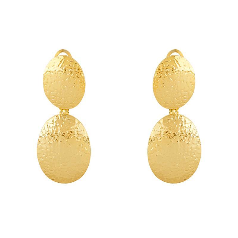 14k Hammered Gold Earrings – Deleuse Fine Jewelry