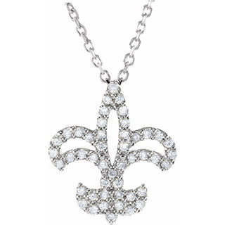 Diamond Fleur De Lis Necklace, SOLD