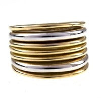 Italian Gold Multi-Color Band Ring