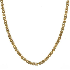 14K Yellow Gold Byzantine Weave Chain, SOLD OUT