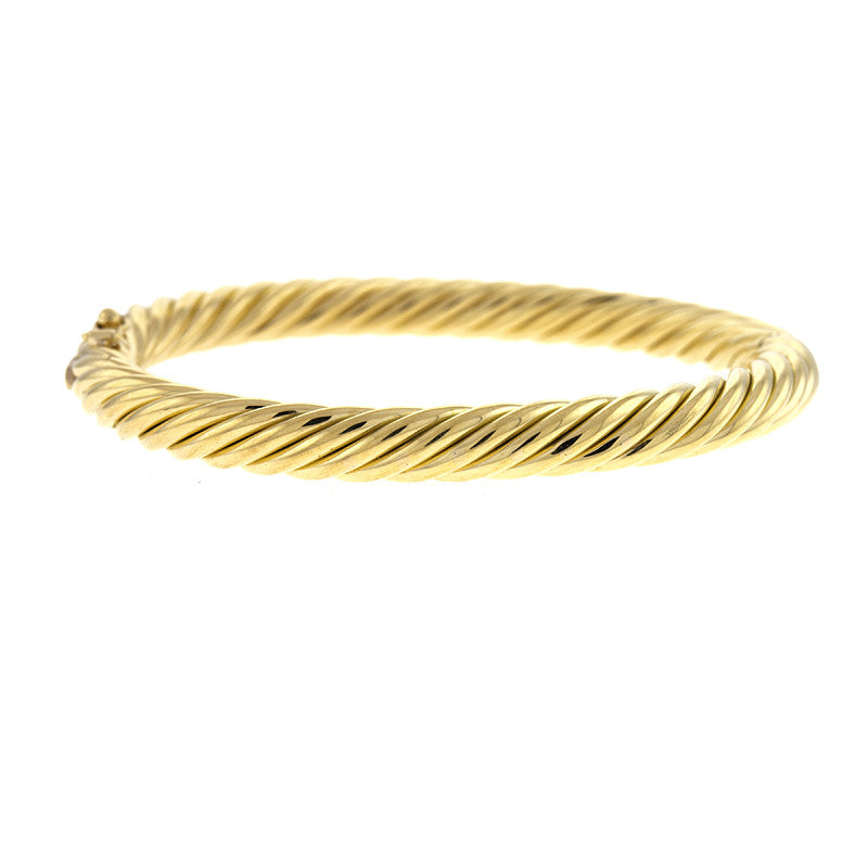 Italian 18K Gold Bangle Bracelet, SALE, SOLD – Deleuse Fine Jewelry