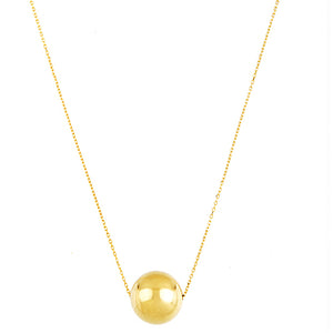 18K Gold Ball Necklace, SOLD