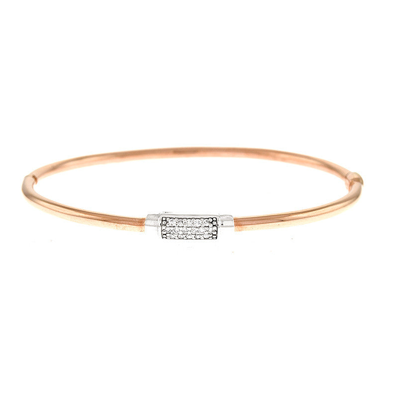 Rose Gold Diamond Bangle, SOLD – Deleuse Fine Jewelry