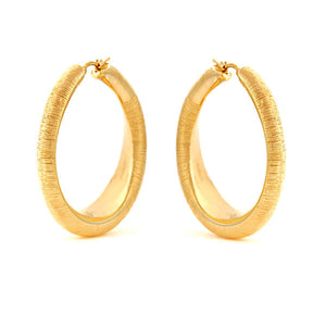 18K Textured Gold Hoops, SALE,SOLD