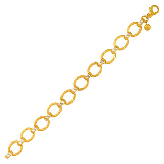 Hammered  Gold Bracelet