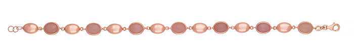 18k Rose Gold Pink Opal Bracelet, SOLD