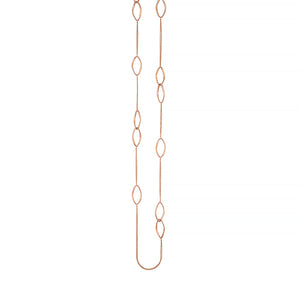 18K Rose Gold Chain Necklace, SOLD