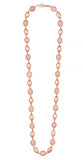 18K Rose Gold Pink Opal Necklace, SOLD