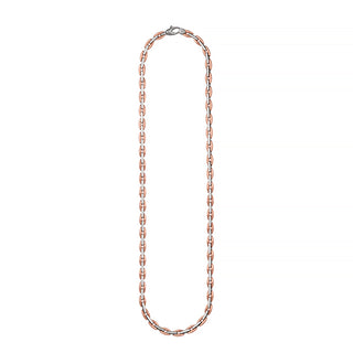 18k Rose and White Gold Chain Necklace, SOLD