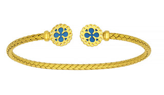 18k Gold Bracelet with Enamel, SOLD