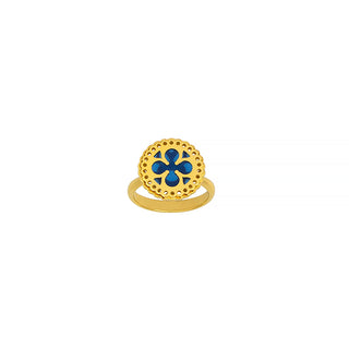 18k Gold Ring with Enamel. SOLD