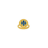 18k Gold Ring with Enamel. SOLD