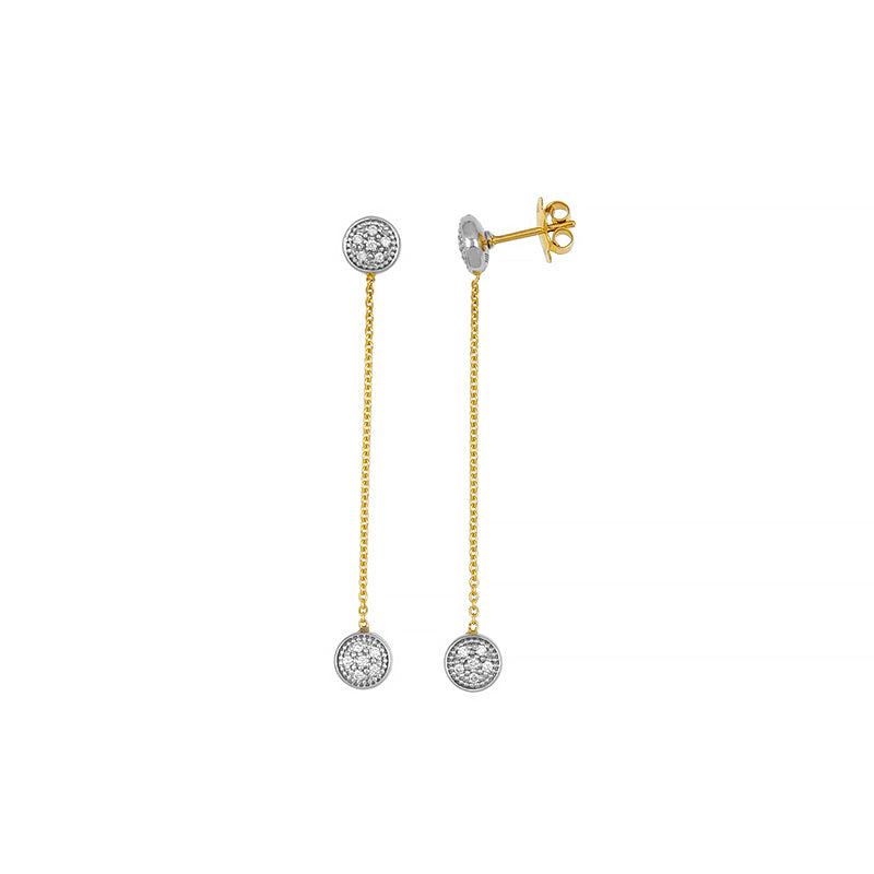 Yellow Gold Diamond Earrings, SOLD