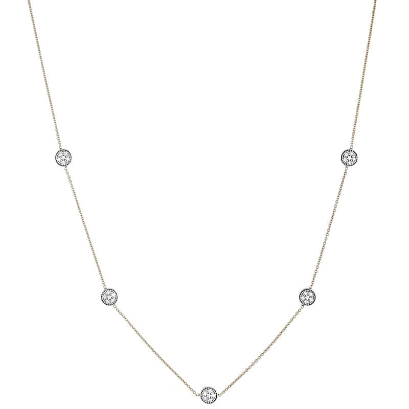 18K White Gold Diamond Necklace, SOLD OUT – Deleuse Fine Jewelry