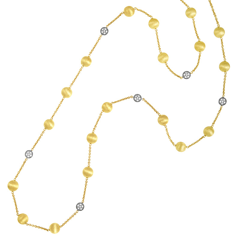 18k Gold and Diamond  Chain Necklace, SOLD