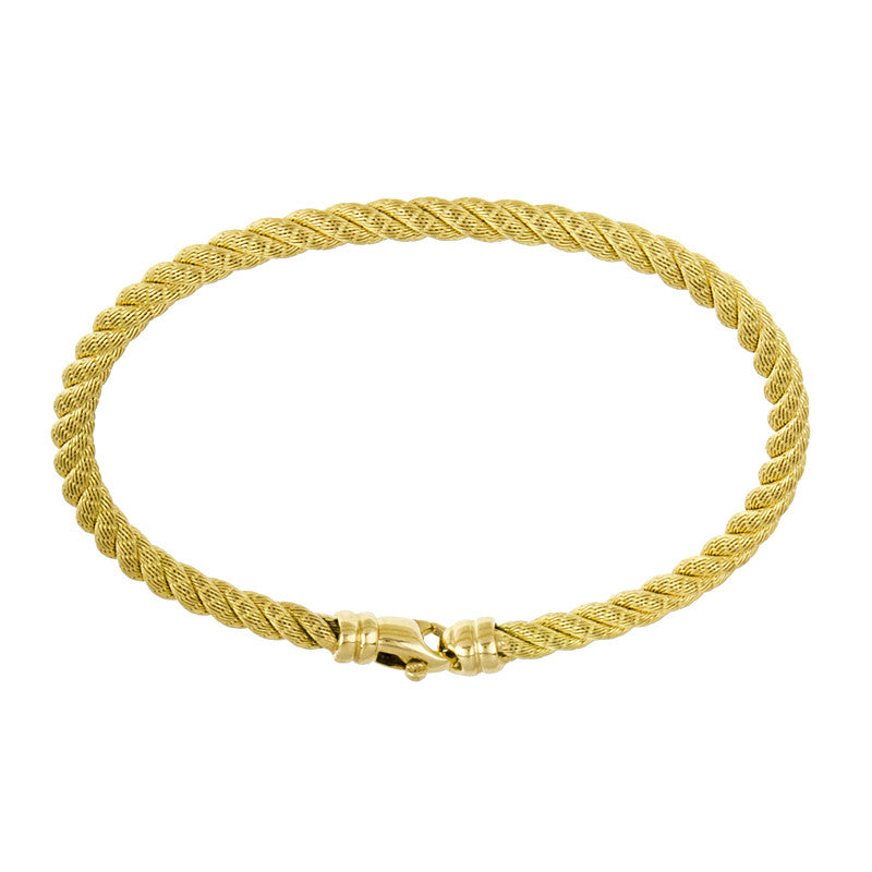 18K Gold Rope Bracelet, SOLD