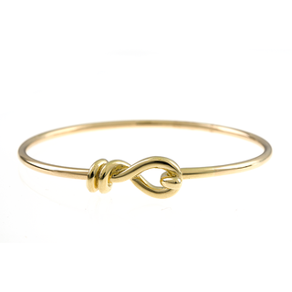 18K Gold Knot Bangle Bracelet, SOLD