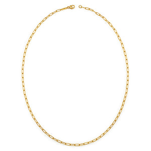 18K Yellow Gold Elongated Cable Chains, SOLD