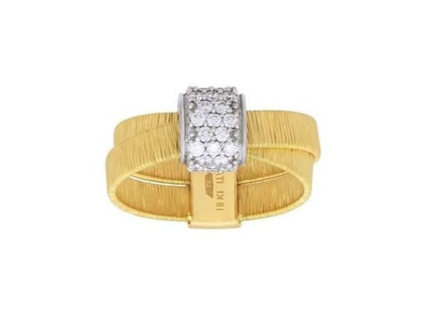 18k Gold Ring with Diamonds, SOLD
