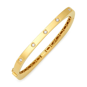 18K Diamond Bangle Bracelet, SOLD