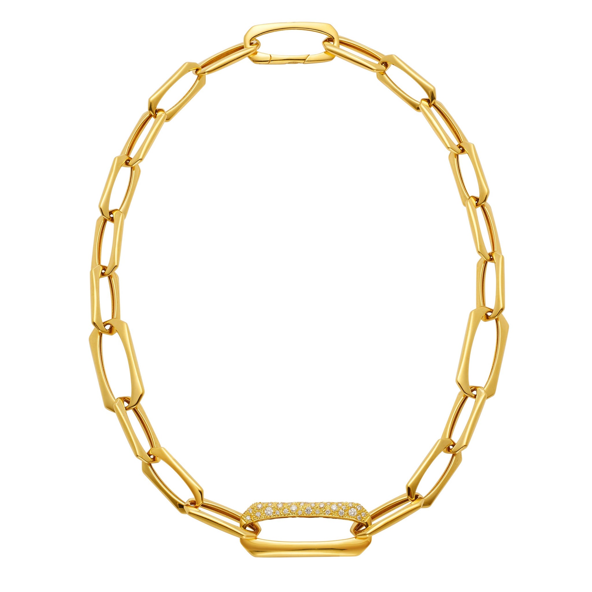 18k Gold Link Necklace, SOLD