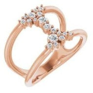 Rose Gold Diamond Ring, SOLD