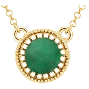Emerald Pendant Necklace,SOLD