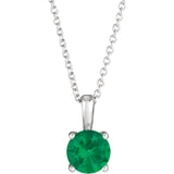 Emerald Pendant Necklace, SOLD