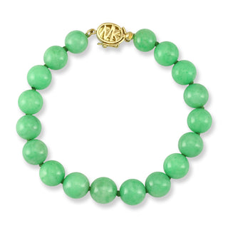 Natural Green Jade Bracelet, SOLD
