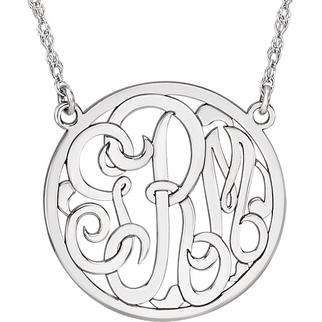 Monogram Initial Necklace, SOLD
