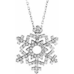 Diamond Snowflake Necklace, SOLD