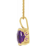 Amethyst Pendant Necklace, SOLD