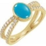 Turquoise and Diamond Ring, SOLD