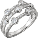 Rose, Yellow or White Gold Diamond Ring, SALE, SOLD