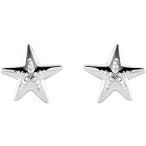 Gold Sea Star Earrings, SOLD