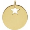 Star Cut-Out Disc Pendant, SOLD