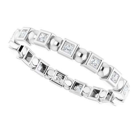 Platinum Diamond Eternity Ring, SOLD – Deleuse Fine Jewelry