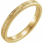 Gold Engraved Wedding Band, SOLD