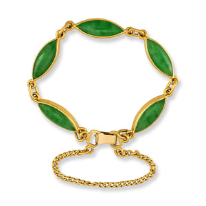 Vintage Green Jade Bracelet, SOLD