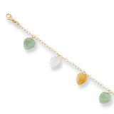 Jade Heart Charm Bracelet, SOLD