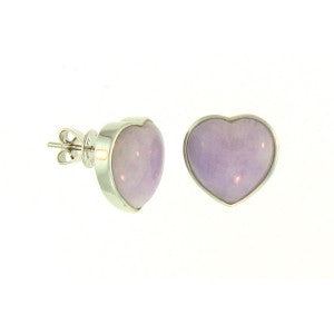Natural Lavender Jade Earrings.SOLD