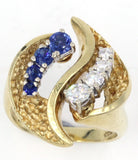 Vintage Sapphire and Diamond Ring, SOLD