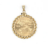 Vintage Gold Coin Pendant, SOLD