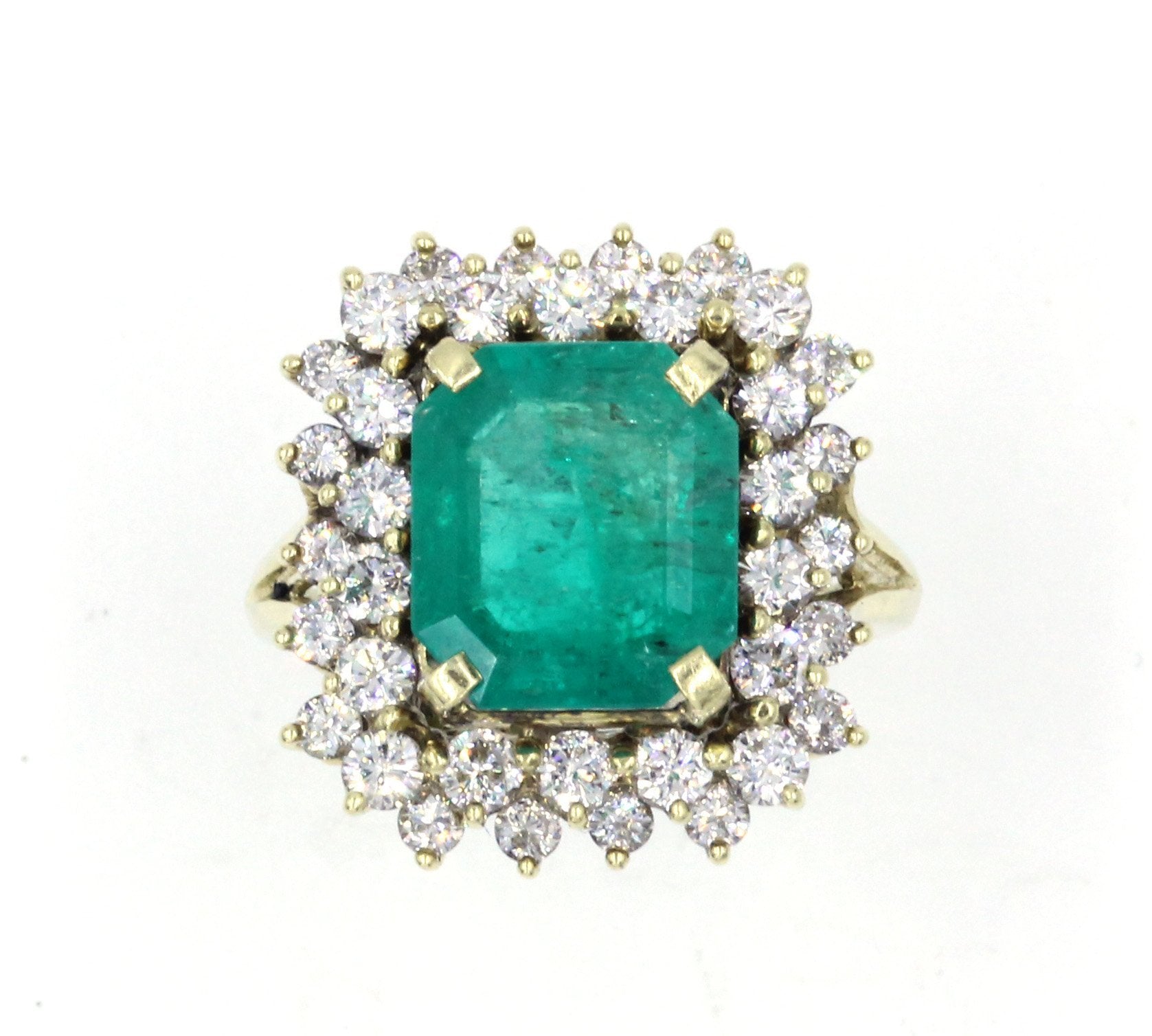 Vintage Emerald and Diamond Ring, SALE, SOLD