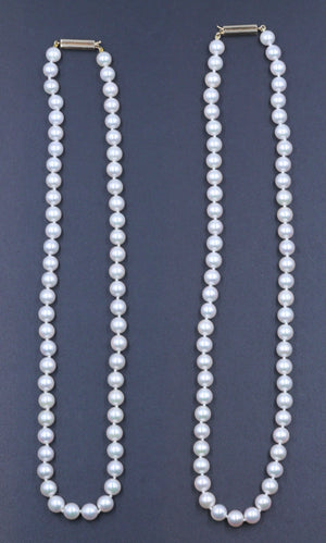 Vintage Cultured Akoya Pearl Necklace, SOLD