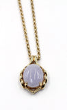 Vintage Lavender Jade Pendant Necklace,  SALE, SOLD