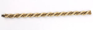 Vintage Gold Rope Bracelet, SOLD